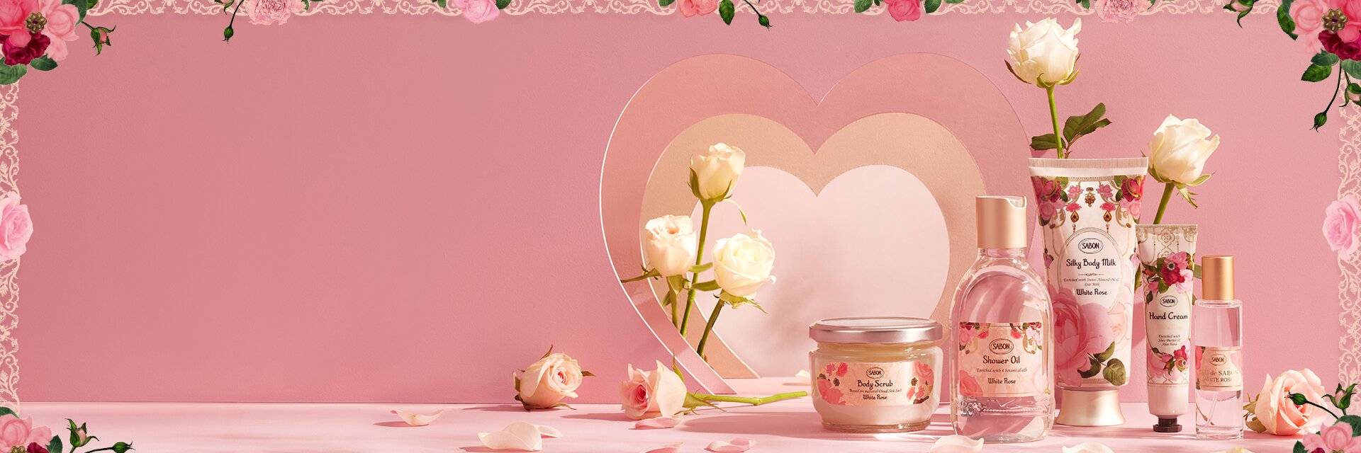 LIMITED EDITION  SABON White Rose