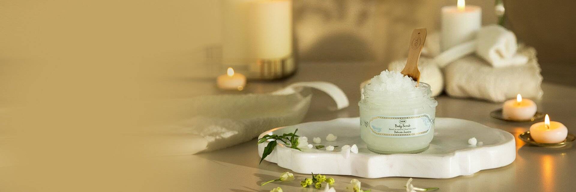 Our body scrubs polish, smooth and reveal your natural glow.