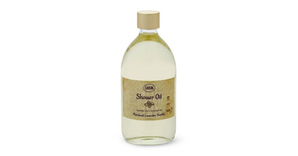 Shower Oil Patchouli - Lavender - Vanilla, 500 ml | SABON Romania