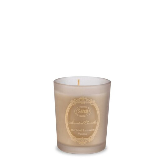 Small scented candle Patchouli-Lavender-Vanilla
