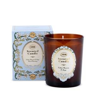 Scented natural Candles Scented candle - Cotton Flowers ＆ Sage