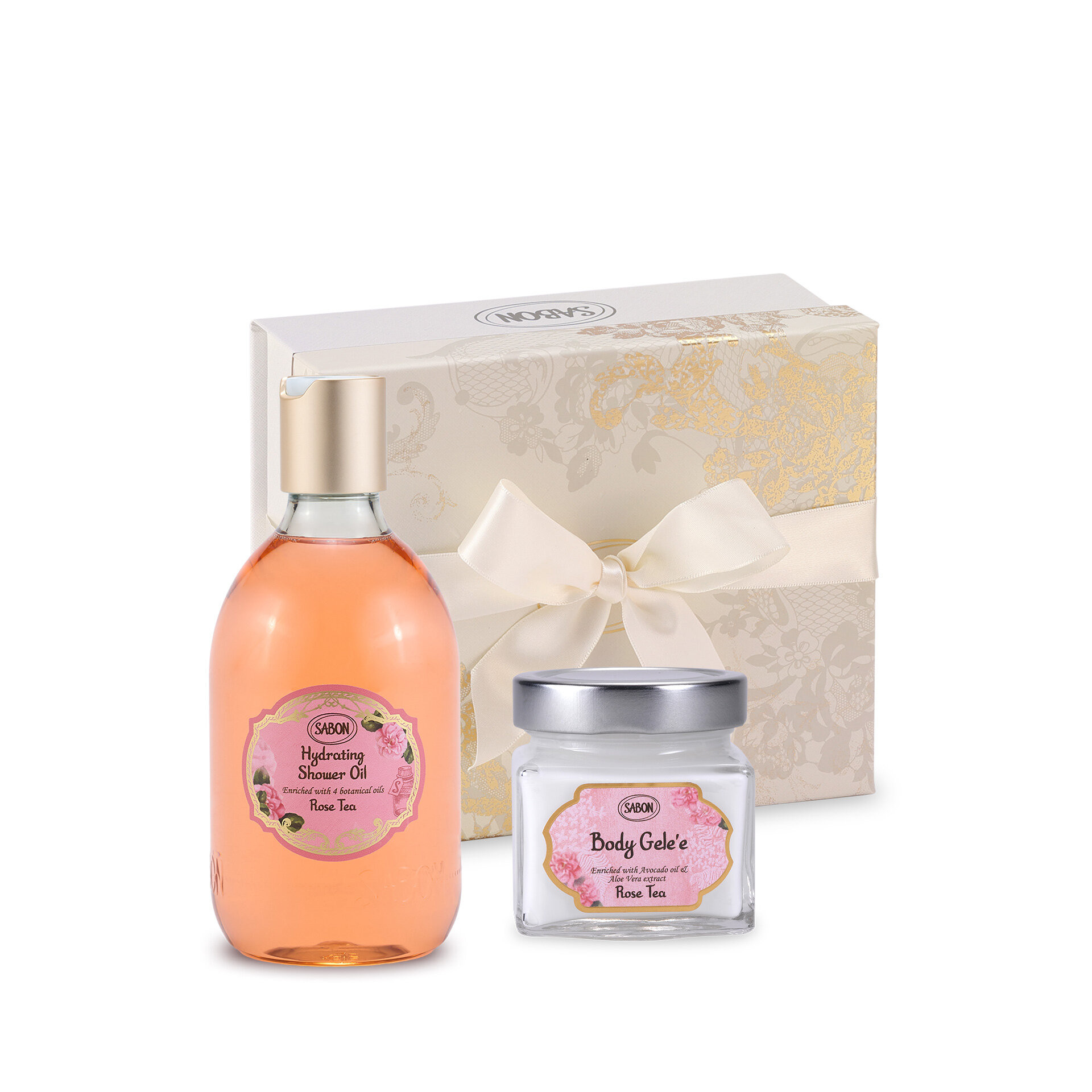 Set cadou Rose Tea Bath